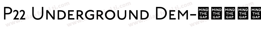 P22 Underground Dem字体转换